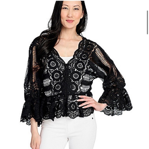MARC BOUWER ⭐️  lace top - Picture 1 of 6